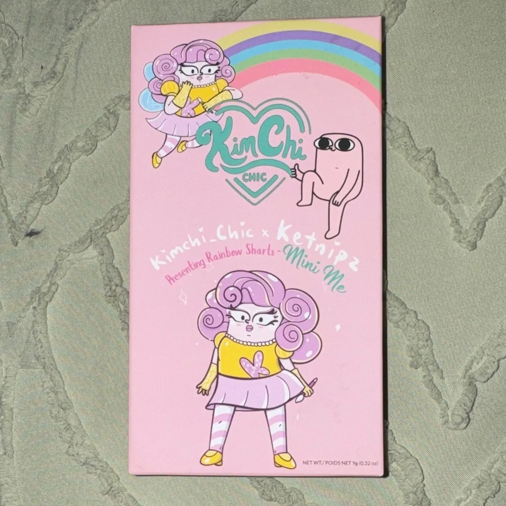 NIP Kimchi Chic Ketnipz Rainbow Sharts Mini Me Eyeshadow Pressed Pigment Palette